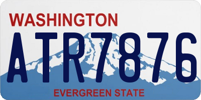 WA license plate ATR7876
