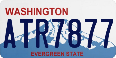 WA license plate ATR7877