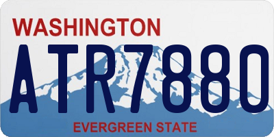 WA license plate ATR7880