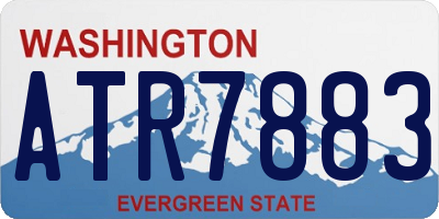 WA license plate ATR7883