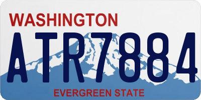 WA license plate ATR7884
