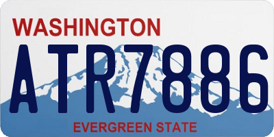 WA license plate ATR7886