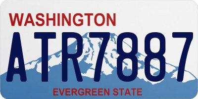 WA license plate ATR7887