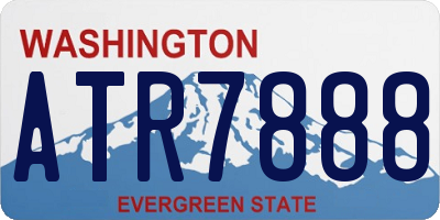 WA license plate ATR7888