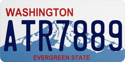 WA license plate ATR7889