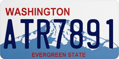WA license plate ATR7891