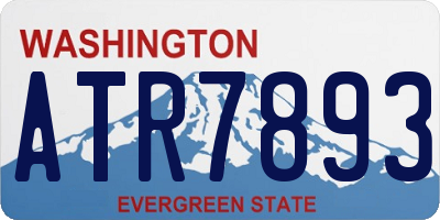 WA license plate ATR7893