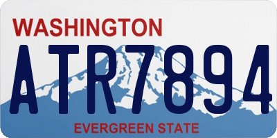 WA license plate ATR7894