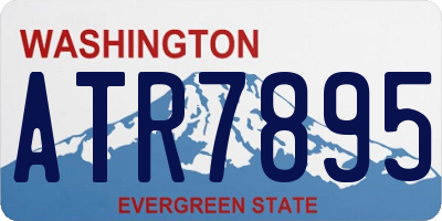 WA license plate ATR7895