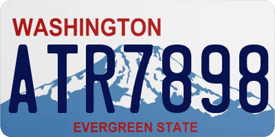 WA license plate ATR7898