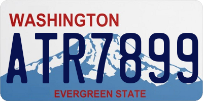 WA license plate ATR7899