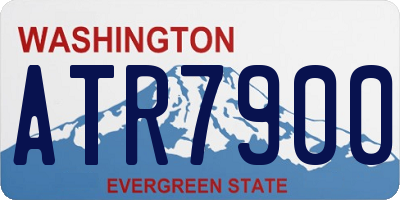 WA license plate ATR7900