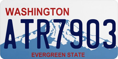 WA license plate ATR7903