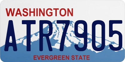 WA license plate ATR7905