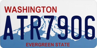 WA license plate ATR7906
