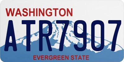 WA license plate ATR7907