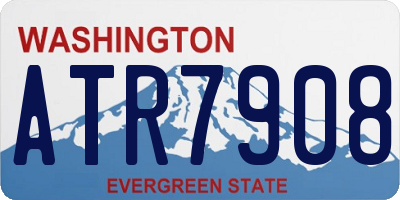 WA license plate ATR7908