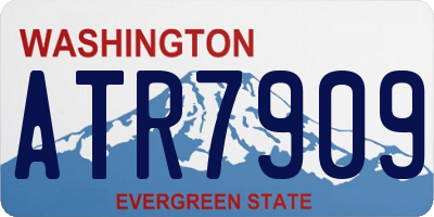 WA license plate ATR7909
