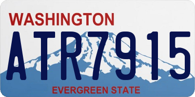 WA license plate ATR7915