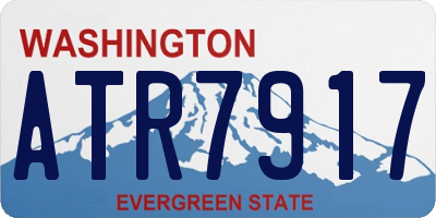 WA license plate ATR7917