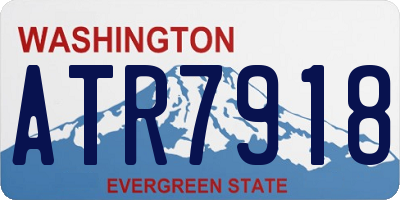 WA license plate ATR7918