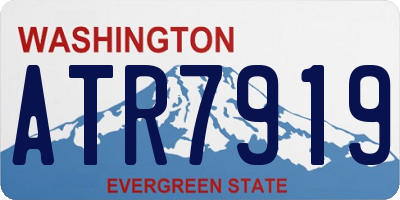 WA license plate ATR7919