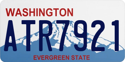 WA license plate ATR7921
