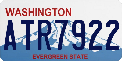 WA license plate ATR7922