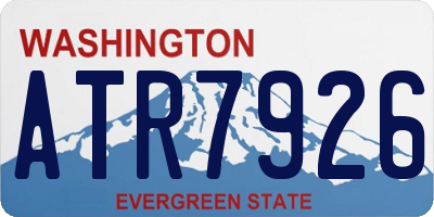 WA license plate ATR7926