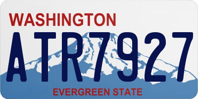 WA license plate ATR7927
