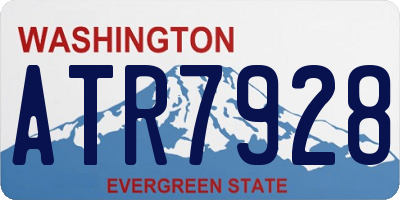 WA license plate ATR7928