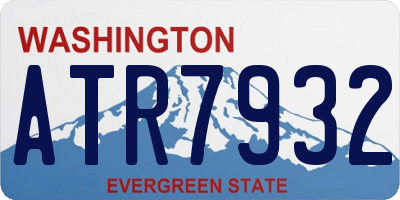 WA license plate ATR7932