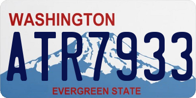 WA license plate ATR7933