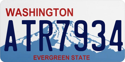 WA license plate ATR7934