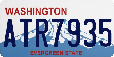 WA license plate ATR7935