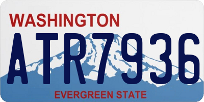 WA license plate ATR7936