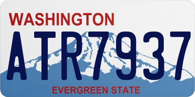 WA license plate ATR7937
