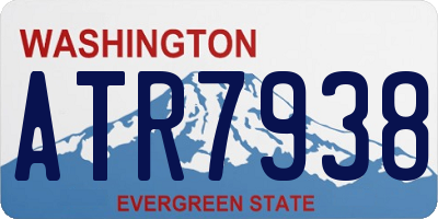 WA license plate ATR7938