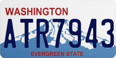 WA license plate ATR7943