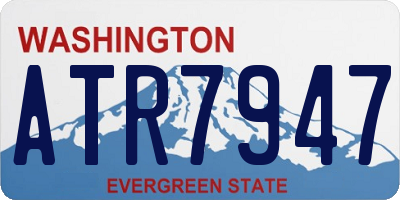 WA license plate ATR7947