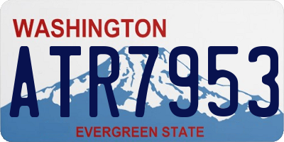 WA license plate ATR7953