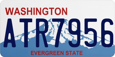 WA license plate ATR7956