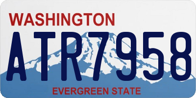 WA license plate ATR7958