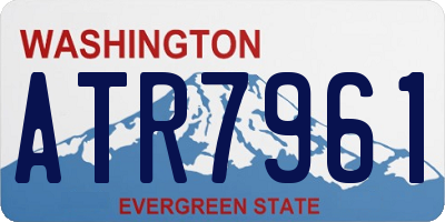 WA license plate ATR7961