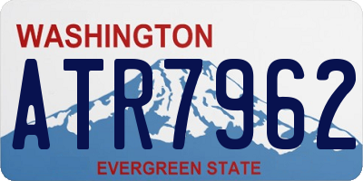 WA license plate ATR7962