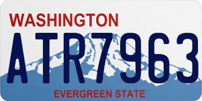 WA license plate ATR7963