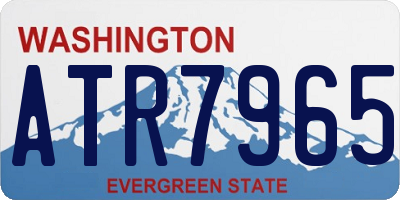 WA license plate ATR7965