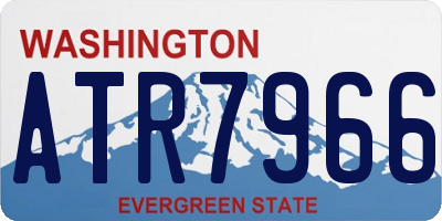 WA license plate ATR7966