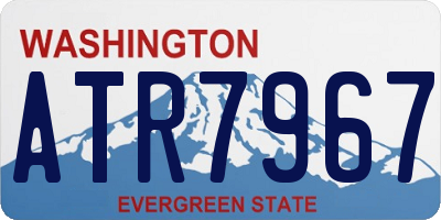 WA license plate ATR7967