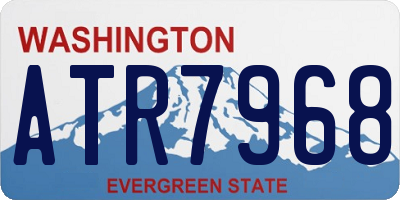 WA license plate ATR7968
